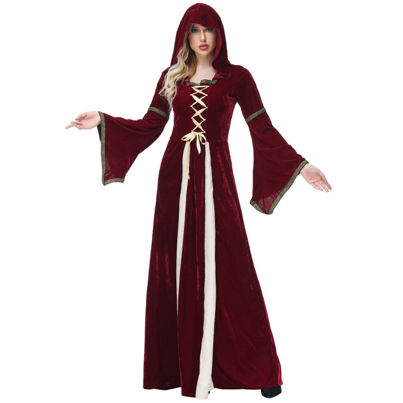 Ethnic Style Dresses - Długa sukienka w gotyckim stylu na
