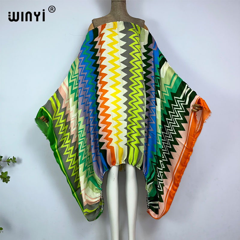 Kaftan Women Boho - WINYI Damskie Seksowne Sukienki Maxi z