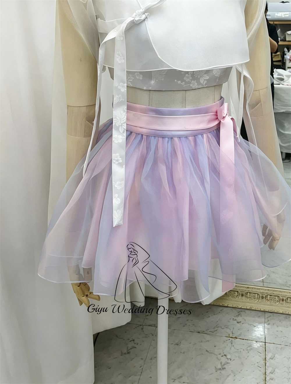 Hanbok Modern Set - Giyu Koreański Nowoczesny Hanbok Damski 2-częściowy