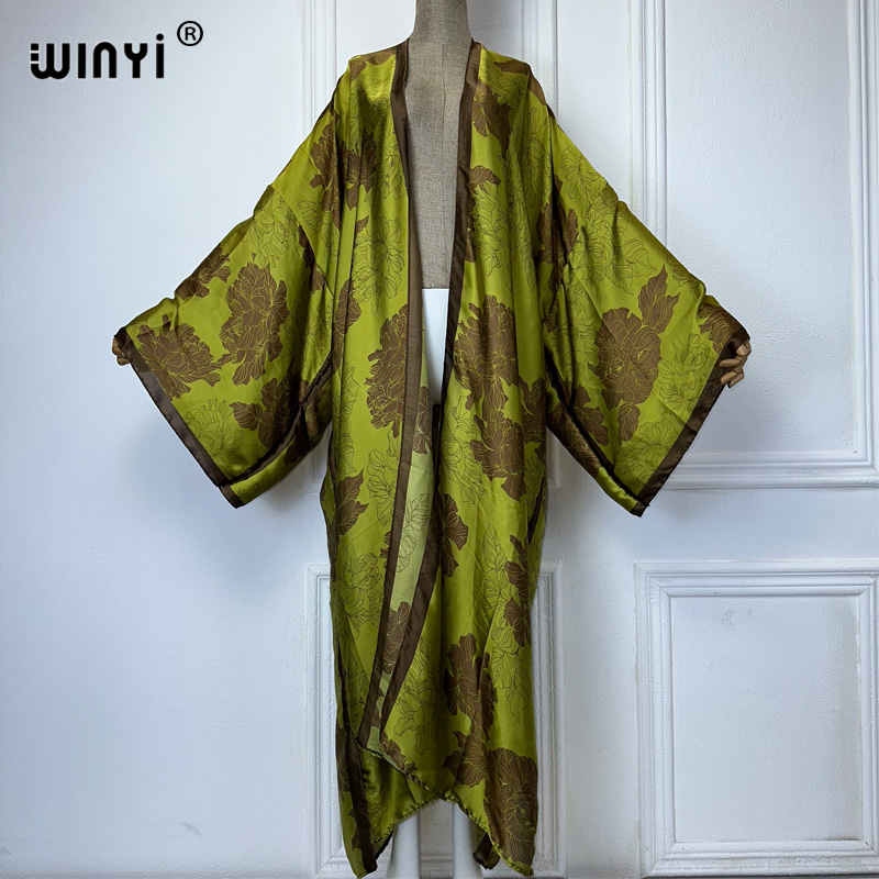 Kaftan Women Boho - WINYI afryka boho print Kimona długie