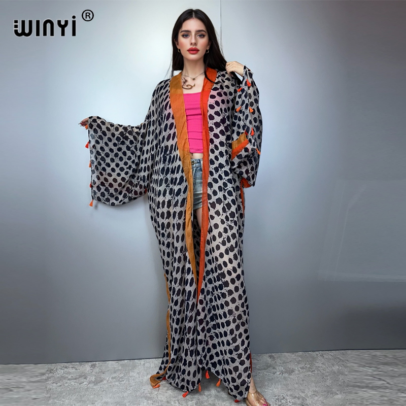 Letni strój WINYI Kimono Ameri – Kaftan Women Boho recenzja i cena