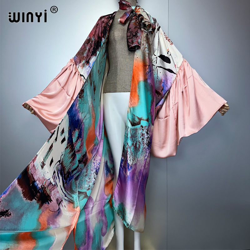 WINYI Letnia Sukienka Kimono n – Kaftan Women Boho recenzja i cena