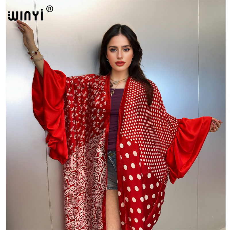 WINYI Letnia Sukienka Kimono P – Kaftan Women Boho recenzja i cena