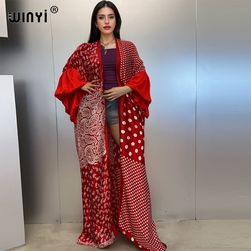 WINYI Letnia Sukienka Kimono P – Kaftan Women Boho recenzja i cena