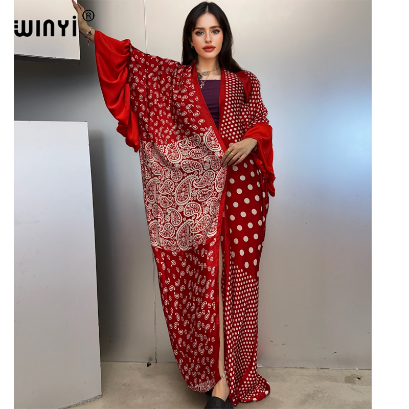 WINYI Letnia Sukienka Kimono P – Kaftan Women Boho recenzja i cena