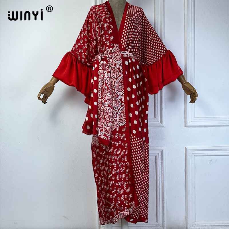 WINYI Letnia Sukienka Kimono P – Kaftan Women Boho recenzja i cena