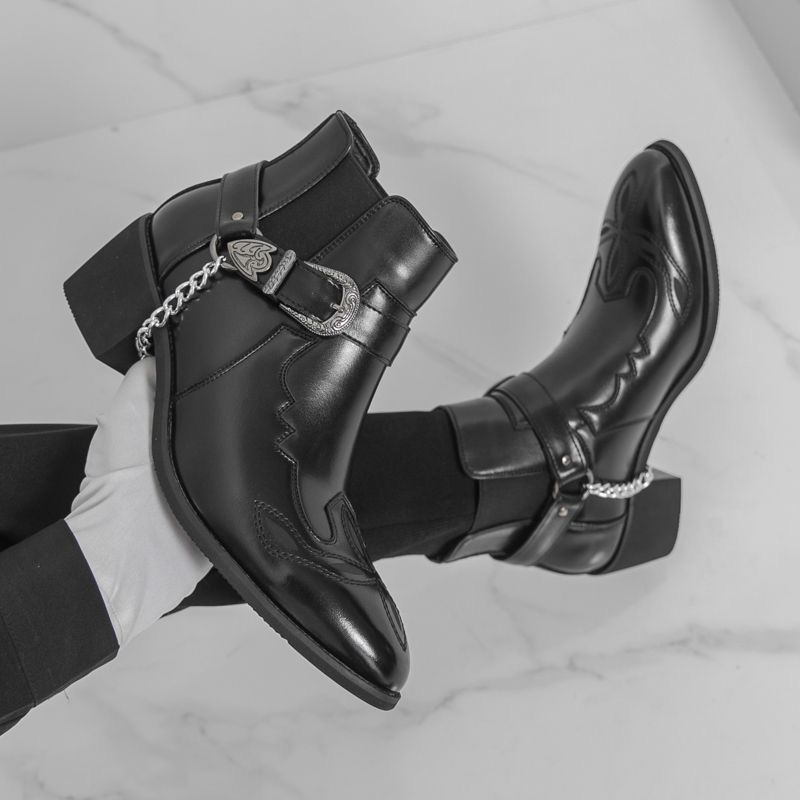 Męskie skórzane buty w brytyjs – Ethnic Style Dresses recenzja i cena