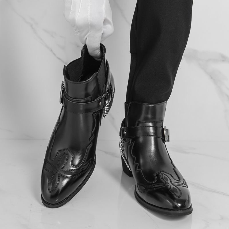Męskie skórzane buty w brytyjs – Ethnic Style Dresses recenzja i cena