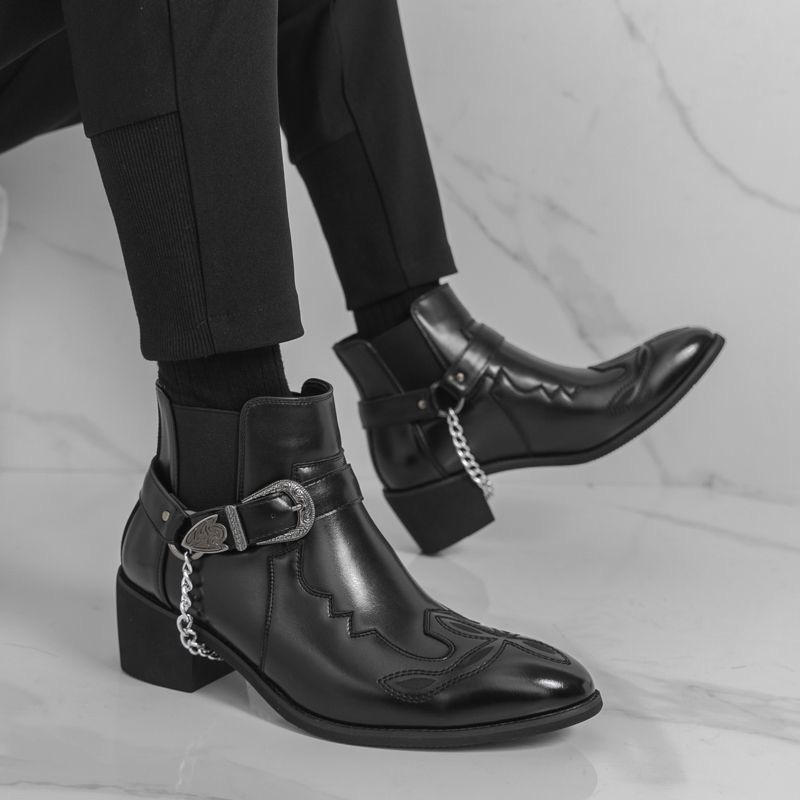 Męskie skórzane buty w brytyjs – Ethnic Style Dresses recenzja i cena