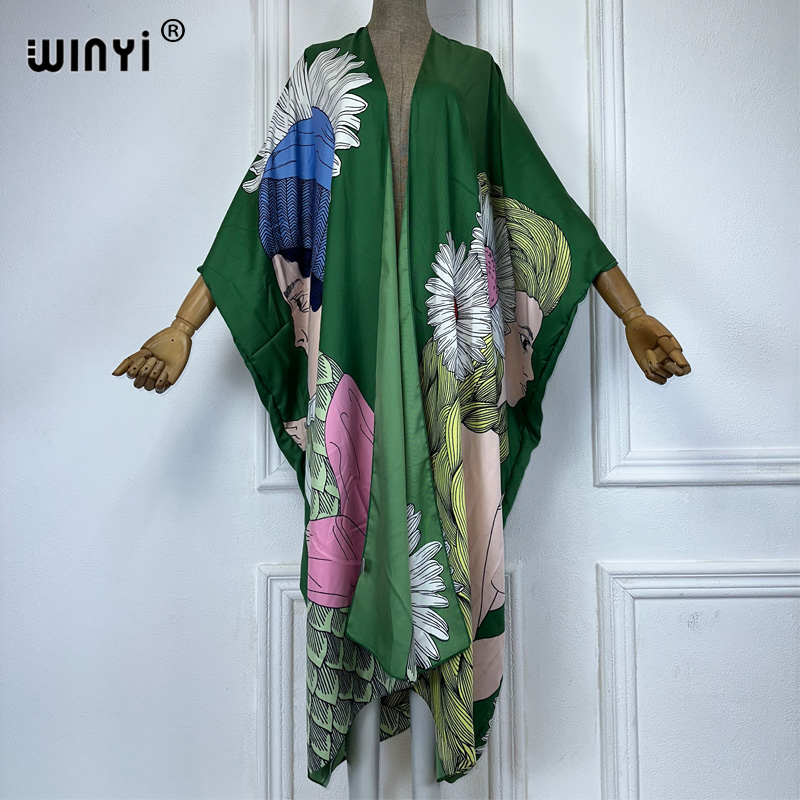 WINYI boho print Kimono sexy C – Kaftan Women Boho recenzja i cena