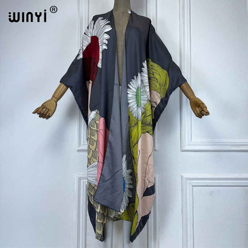 WINYI boho print Kimono sexy C – Kaftan Women Boho recenzja i cena