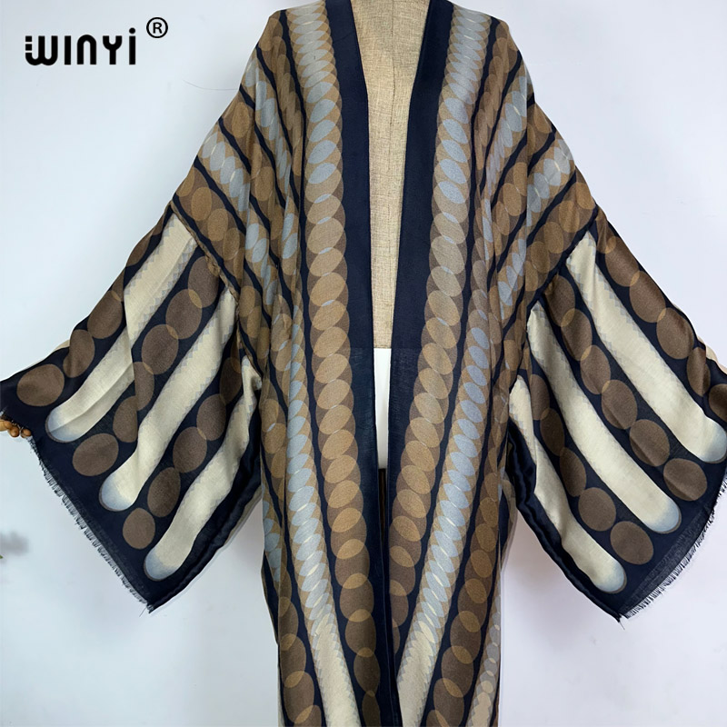 WINYI Kimono Letni Geometryczn – Kaftan Women Boho recenzja i cena