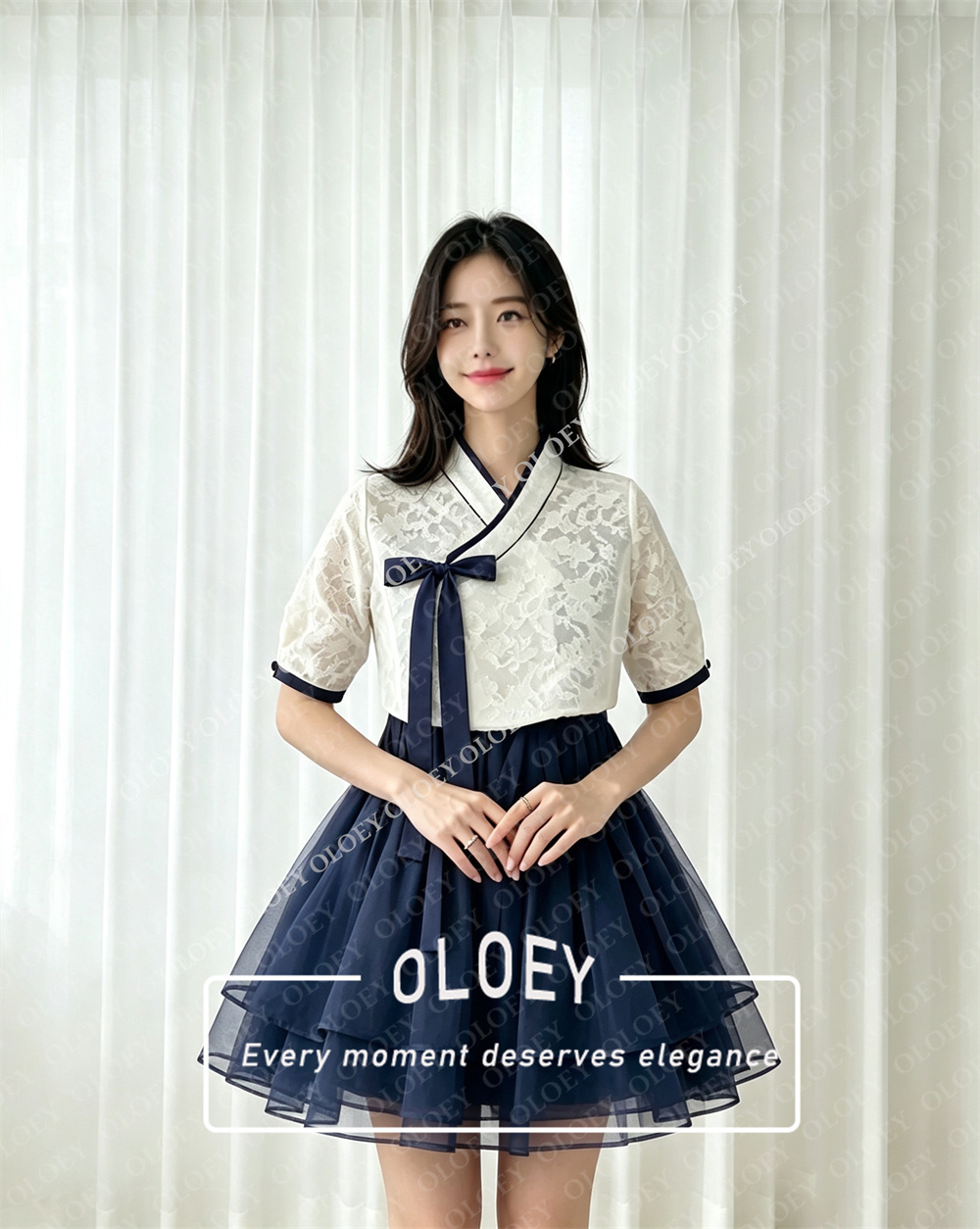OLOEY Nowoczesny Czarny Krótki – Hanbok Modern Set recenzja i cena