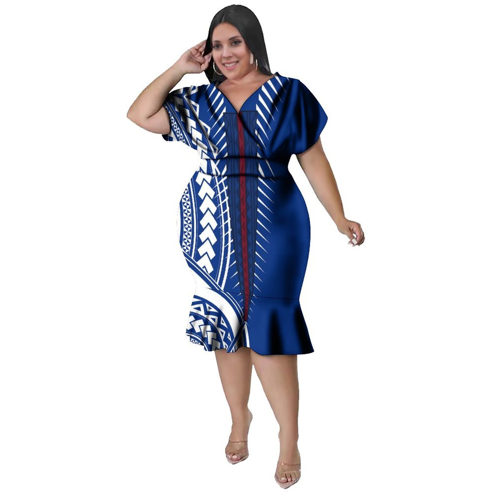 Sukienka damska z dekoltem w s – Ethnic Style Dresses recenzja i cena