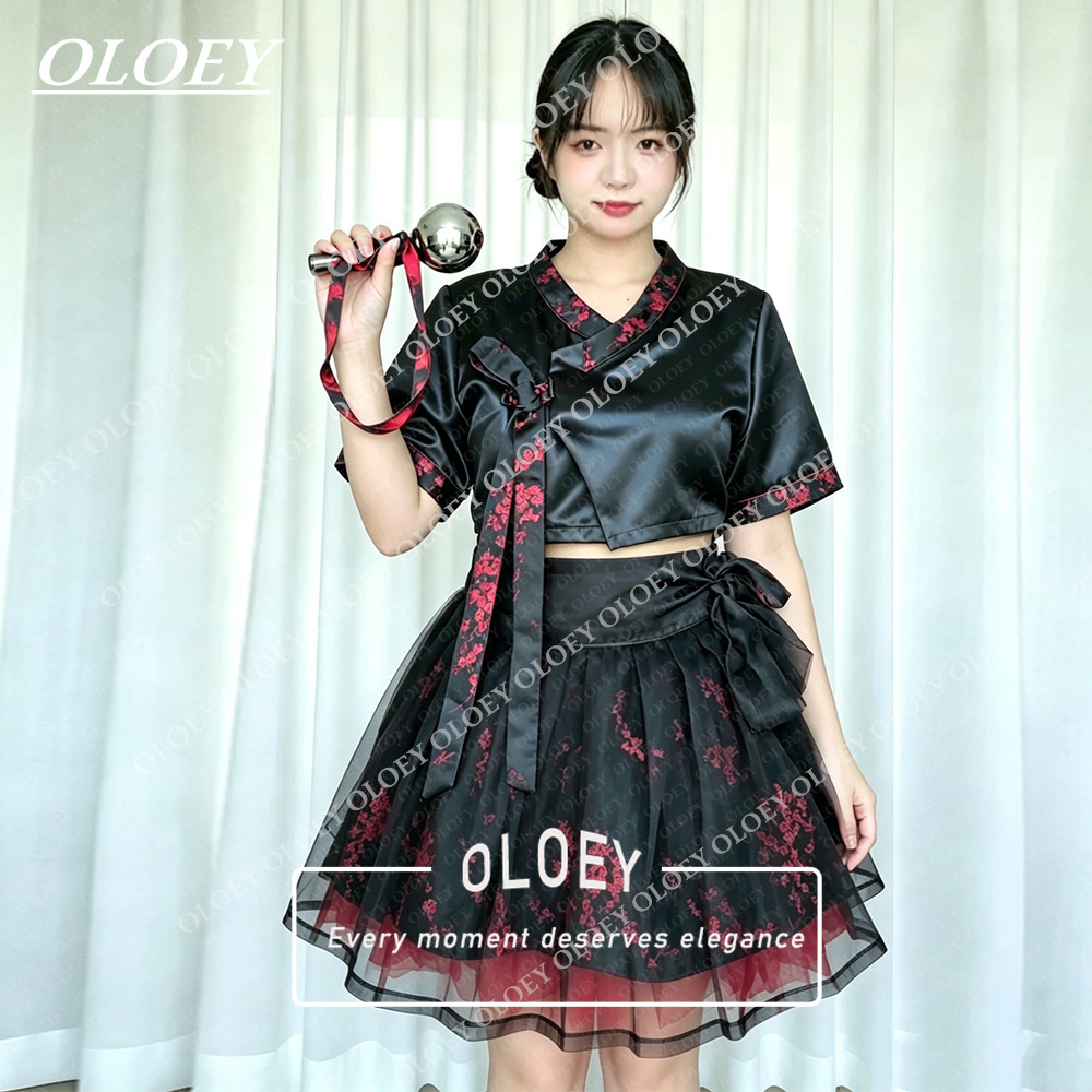 OLOEY Nowoczesny Czarny Krótki – Hanbok Modern Set recenzja i cena