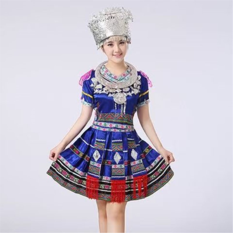 Strój do tańca Hmong, tradycyj – Ethnic Style Dresses recenzja i cena