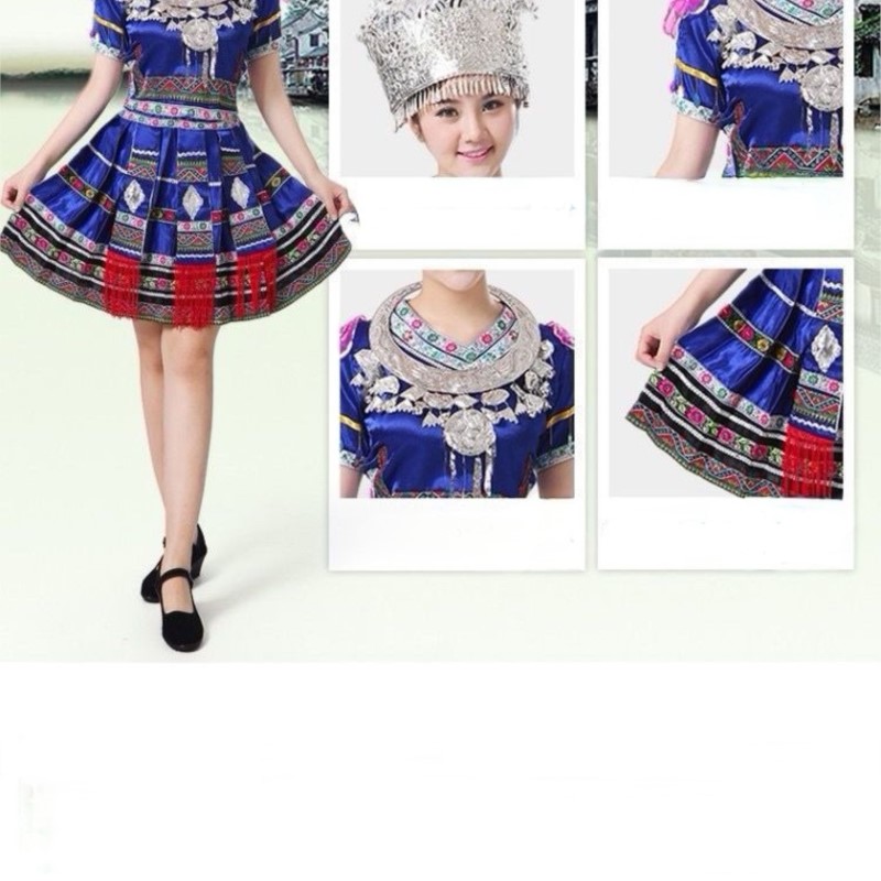 Strój do tańca Hmong, tradycyj – Ethnic Style Dresses recenzja i cena
